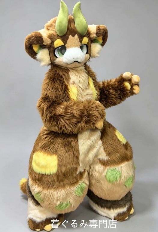 狼　犬　猫　着ぐるみ 　ヘッド ケモノ ファースーツ ぬいぐるみ コスプレ コスチューム Kurumi 一点物 D191