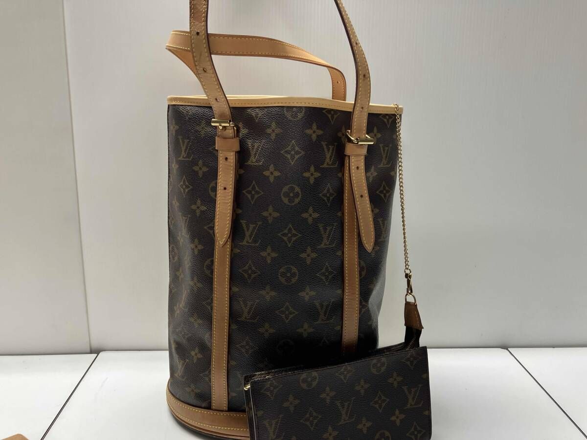 LOUIS VUITTON モノグラム DK3068 バケツGM ポーチ付き トートバッグ