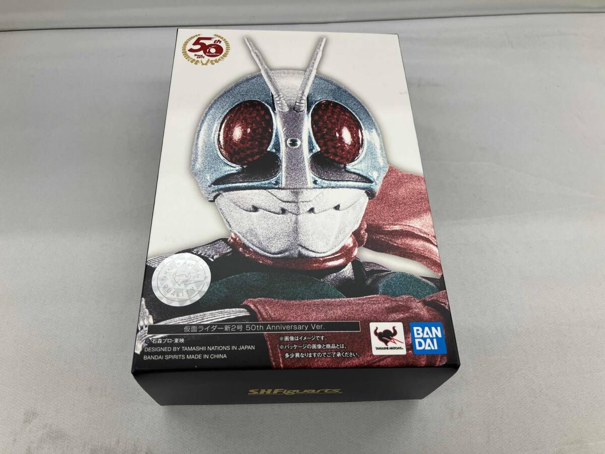 S.H.Figuarts(真骨彫製法) 仮面ライダｰ新2号 50th Anniversary Ver. 仮面ライダｰ【開封有り、内容品画像参照】