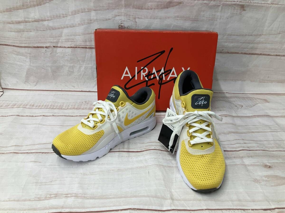 NIKE ナイキ スニーカー AIR MAX ZERO QS 789695-100 27.5cm イエロー系