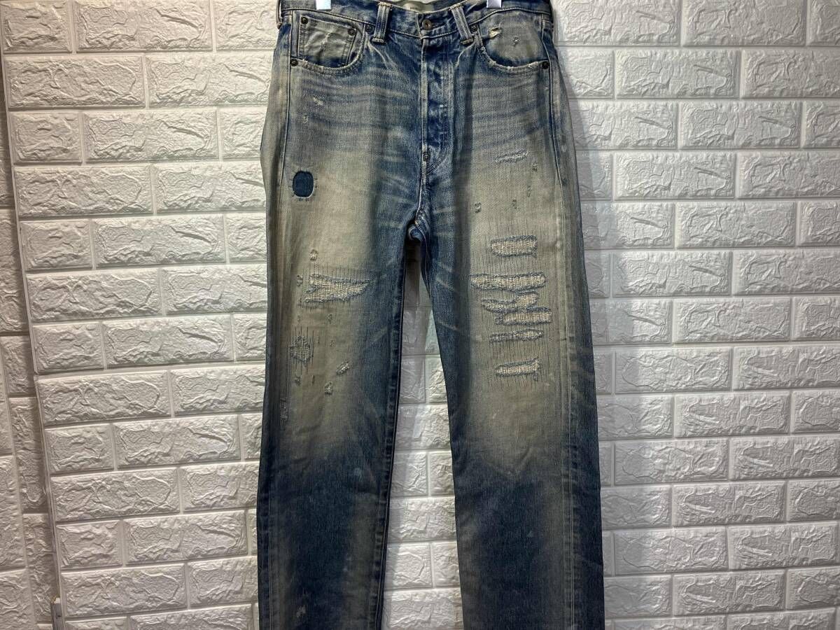 AVIREX アヴィレックス BUCKLE BUCK DENIM PANTS '50YEARS WASH' / バックルバック デニムパンツ 28