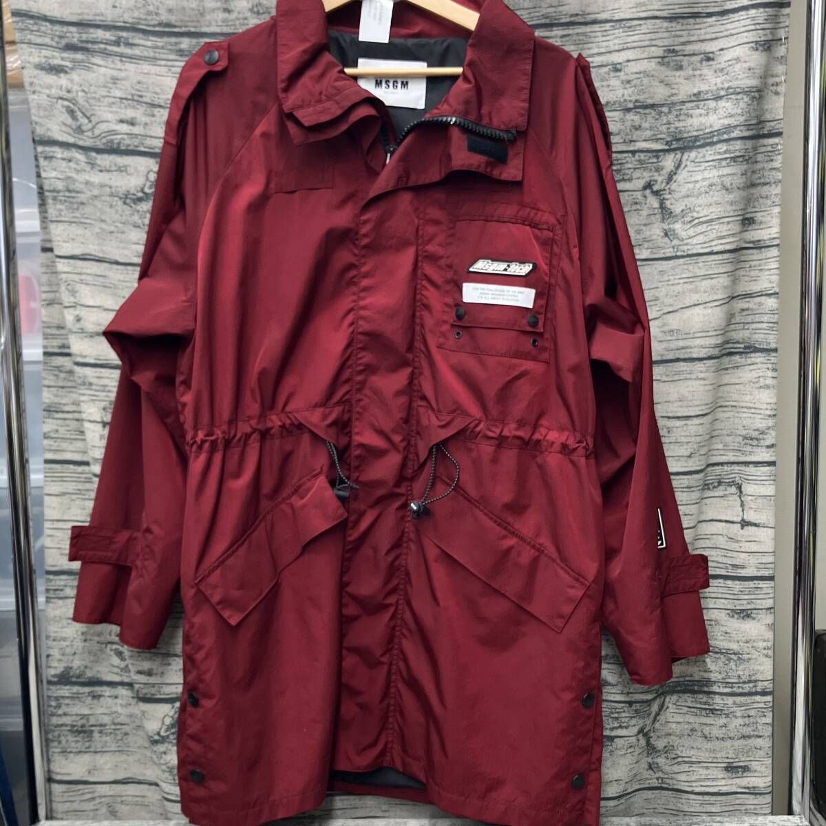 MSGM マウンテンパーカー 2740MH04X ワインレッド サイズ44 イタリア製