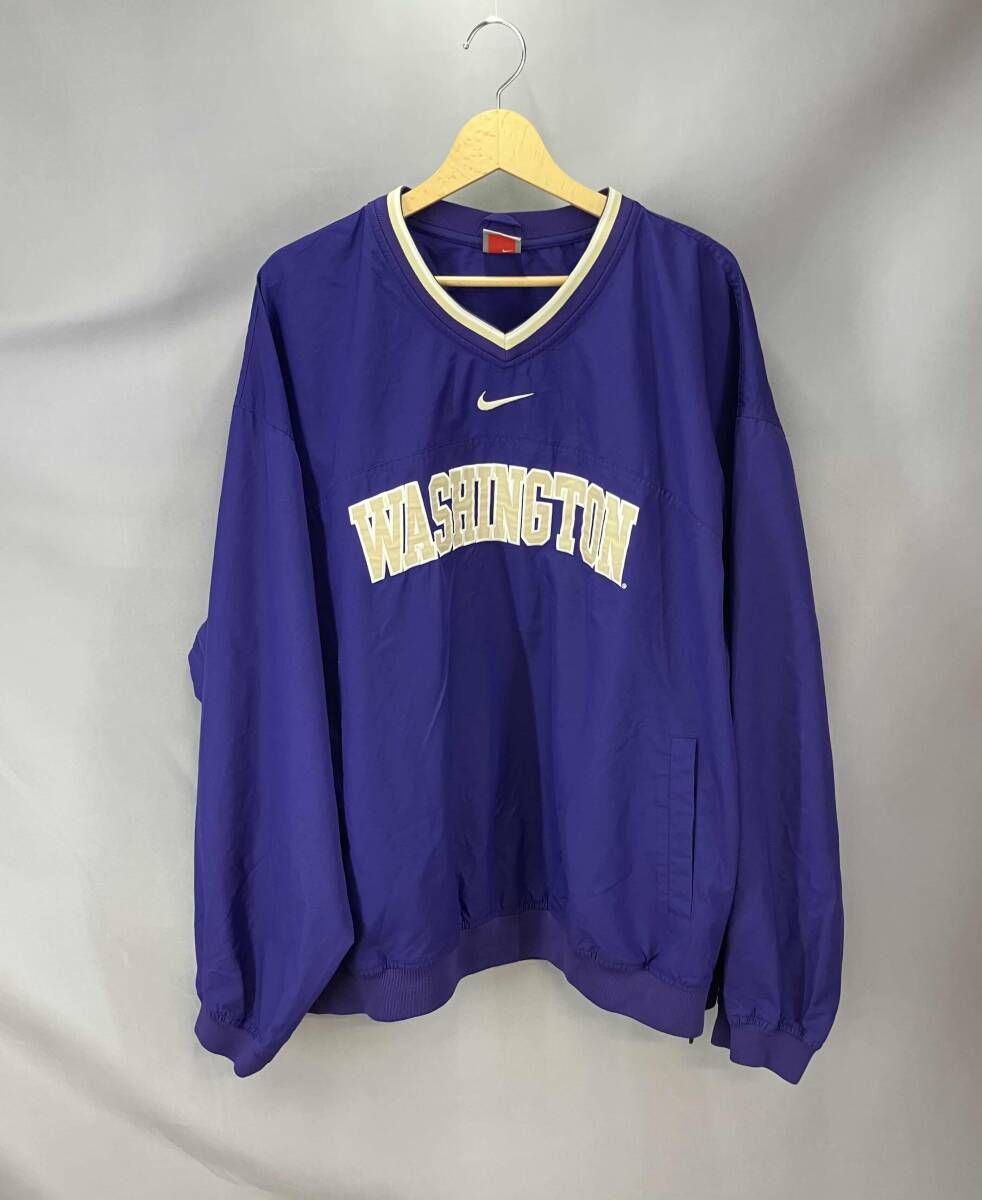 ★ NKE ナイキ ナイロンプルオーバー サイズXXL パープル 通年