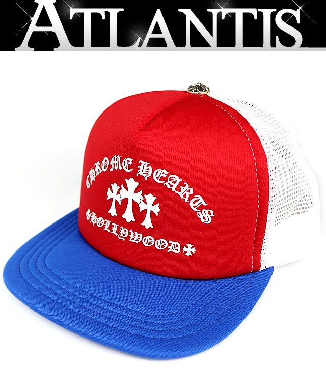 CHROME HEARTS 銀座店 クロムハーツ 新品 WEB限定 3クロス トリコロール トラッカーキャップ メンズ SV925 赤/青/白 103785 93,445円