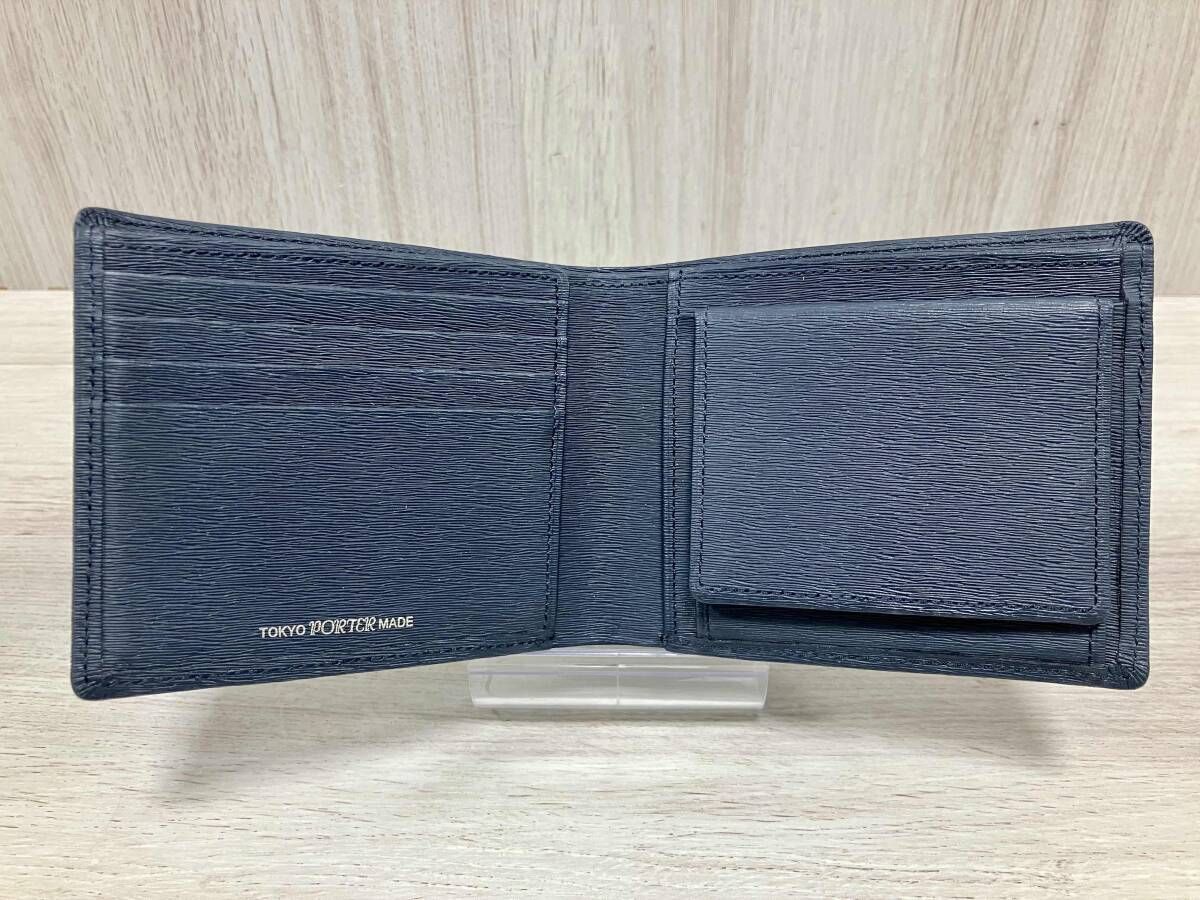 PORTER/二つ折り財布/CURRENT カレント ポーター ネイビー 吉田カバン 本革
