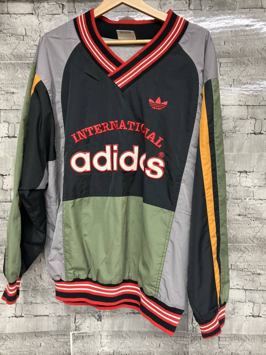 adidas 80s ピステナイロン デサント社 日本製 サイズXL