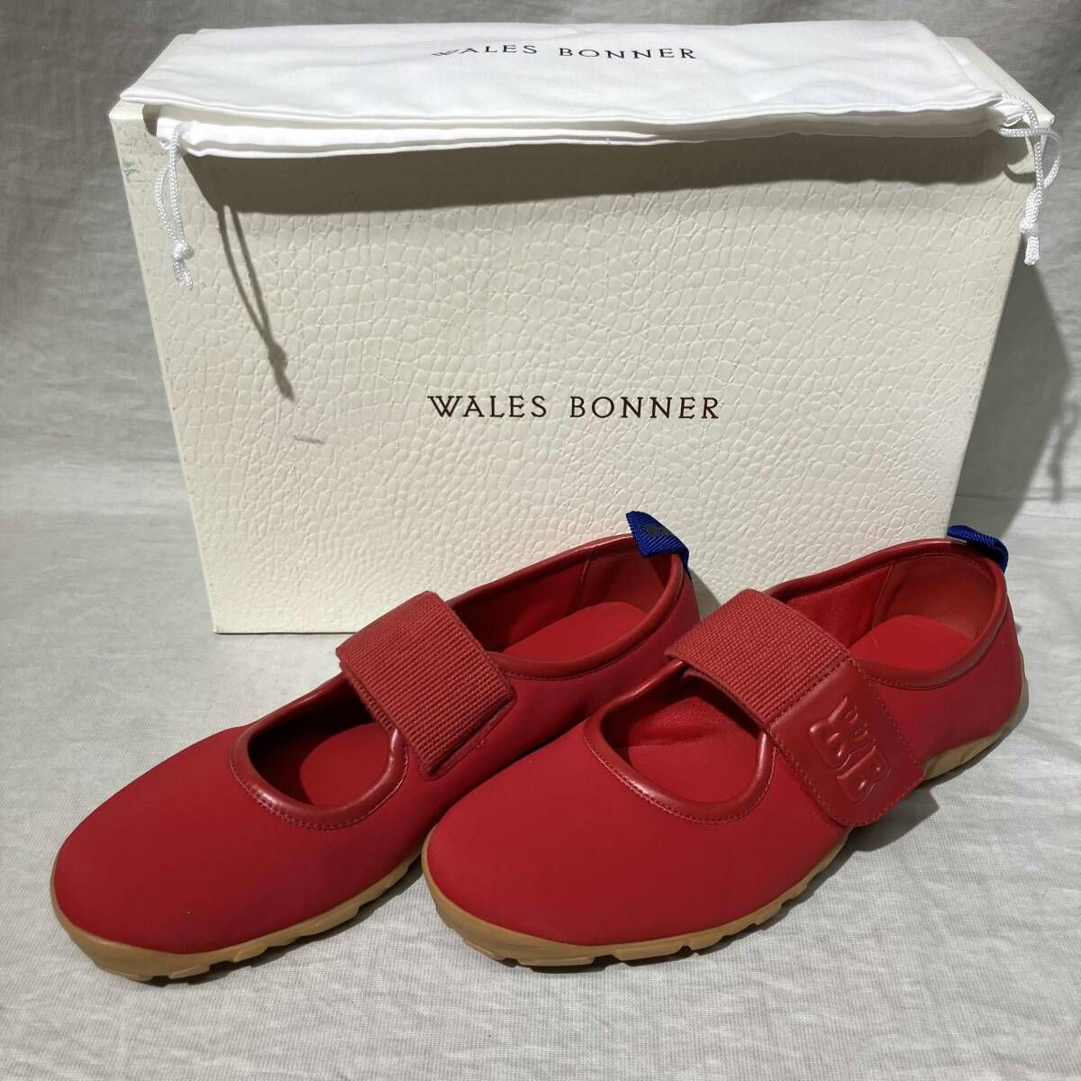 WALES BONNER スニーカー ballet flats サイズ24 ウェールズボナー レッド