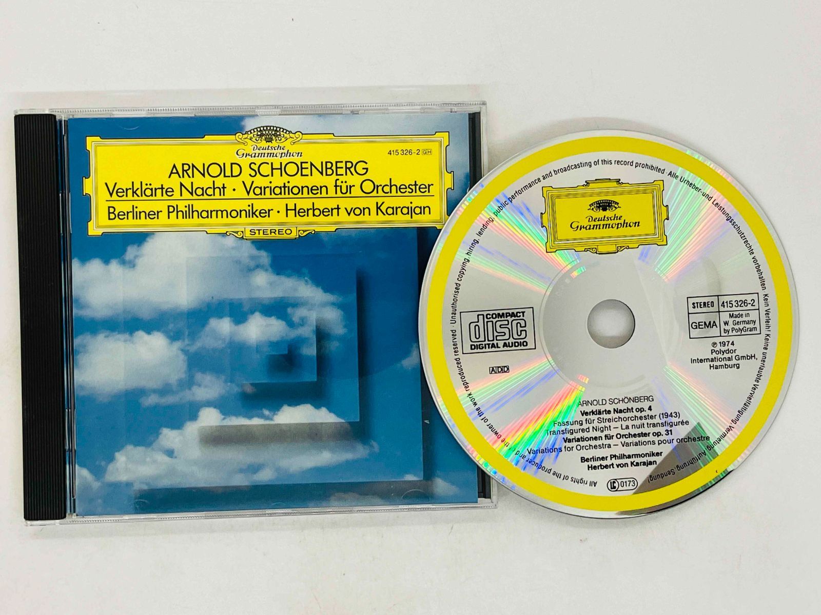 CD 西独盤 シェーンベルク 浄夜 弦楽合奏版,管弦楽のための変奏曲