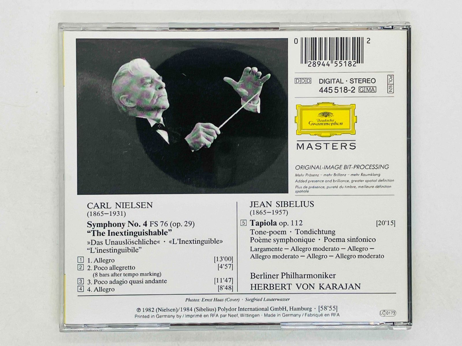 CD ニールセン: 交響曲第4番「不滅」カラヤン ベルリン・フィル