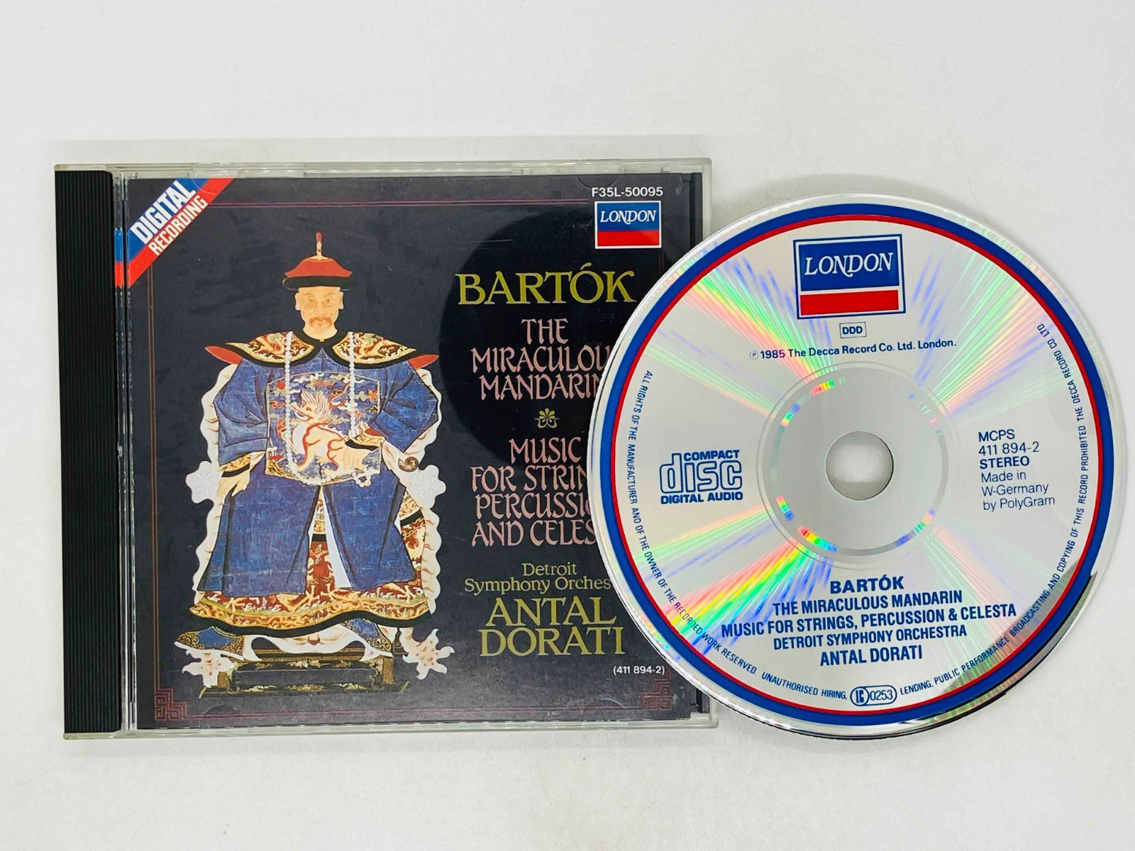 CD 西独盤 バルトーク:中国の不思議な役人/弦、打とチェレスタのための