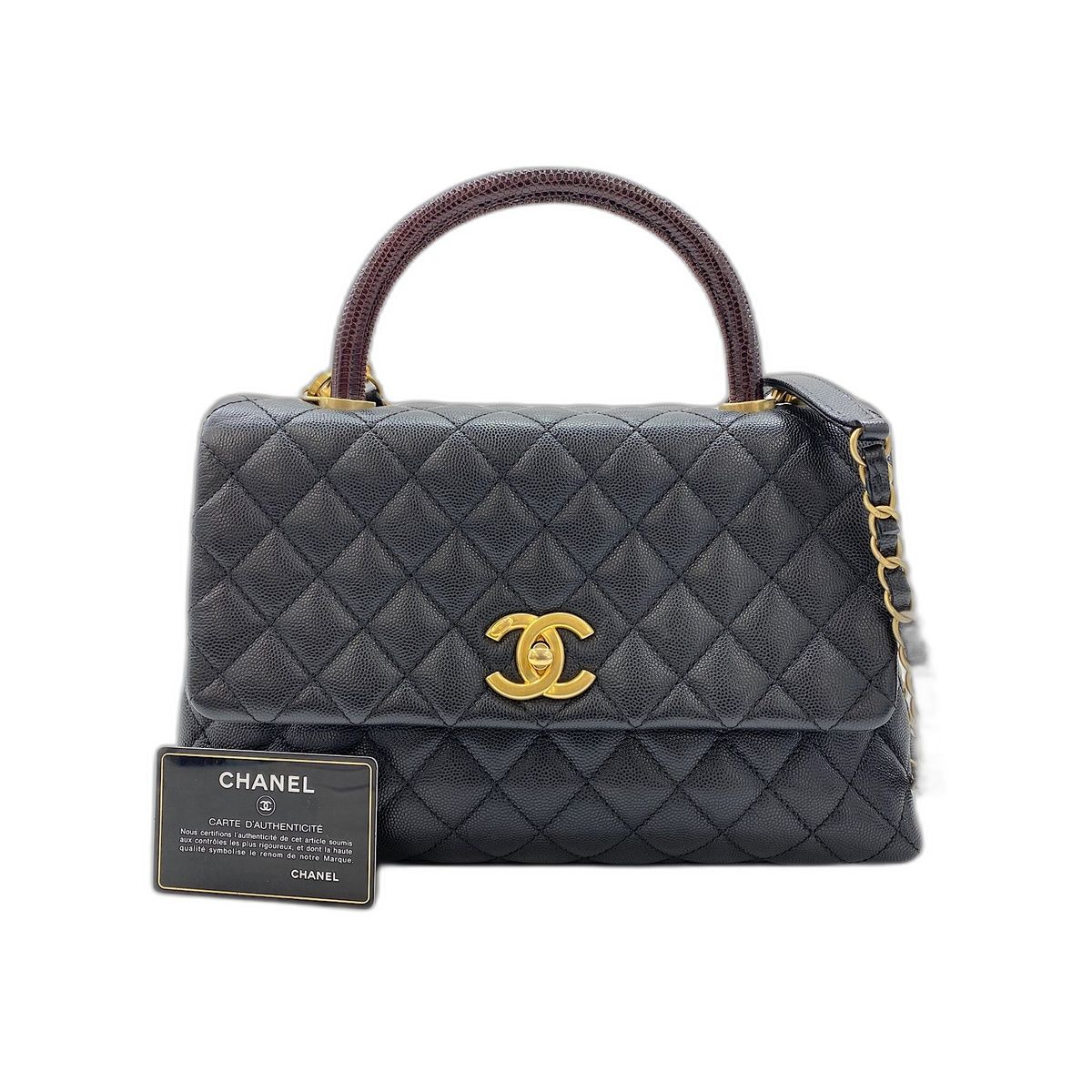 CHANEL シャネル ショルダーバッグ マトラッセ ココハンドル【中古】 269,100円