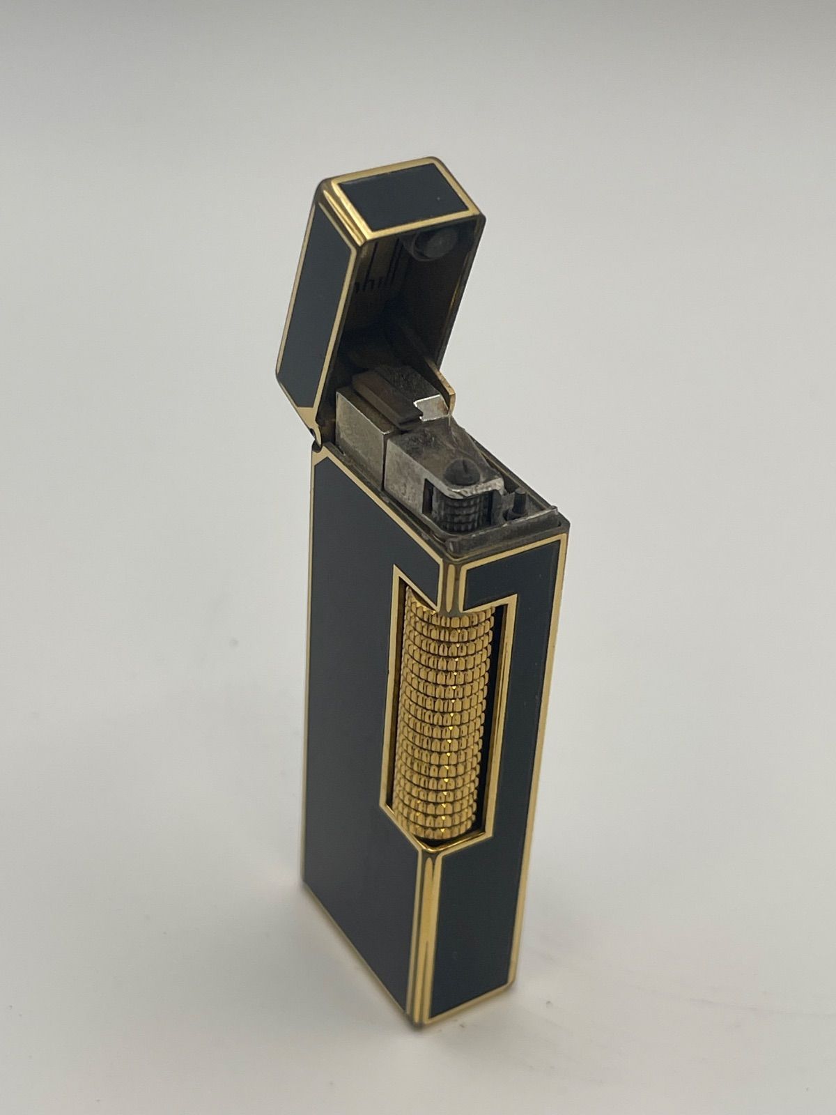 dunhill ダンヒル　ガスライター　ローラー　ヴィンテージ　ブラック×ゴールド　ジャンク 6,659円