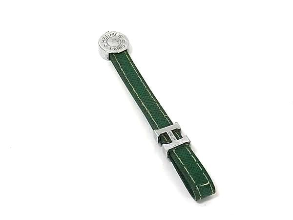 HERMES エルメス セリエ シルバー金具 ストラップ キーホルダー