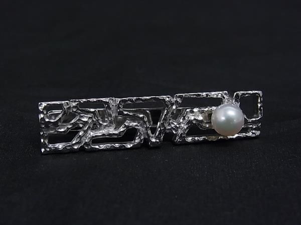 □美品□ TASAKI タサキ 本真珠 アコヤ真珠 パール 約7mm SV925 タイ