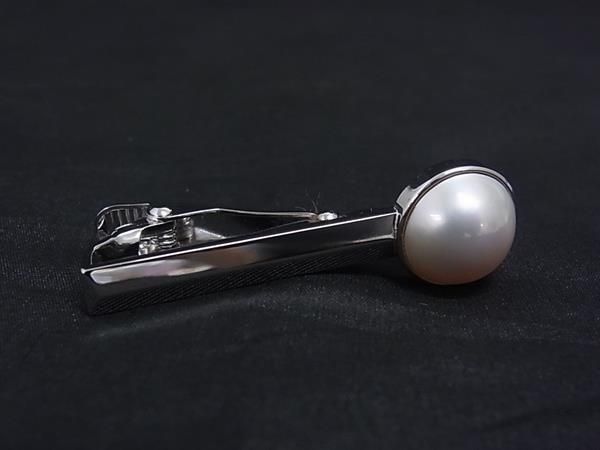 □極美品□ TASAKI タサキ 本真珠 マベパール 約13mm タイピン タイ