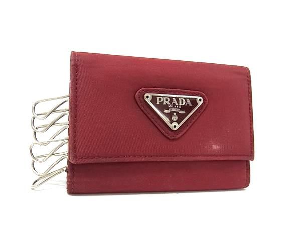 PRADA プラダ テスートナイロン 6連 キーケース 鍵入れ レディース