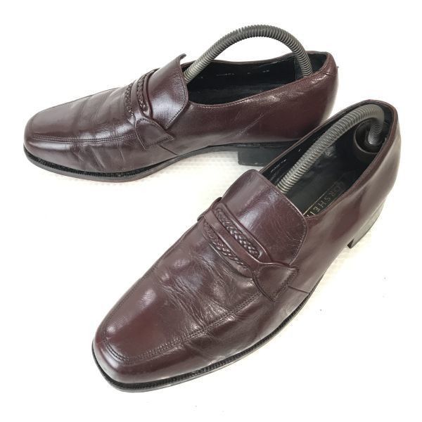 90s/Vintage★フローシャイム/FLORSHEIM★本革/グッドイヤー製法/ローファー/モカシン【9.5D/27.0/茶/BROWN】ビジネス/dress shoes◆D-46