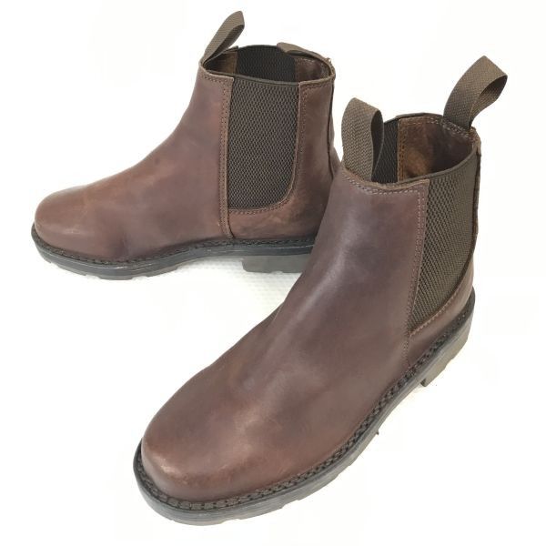 美品/フランス製★OSLO★重厚本革/サイドゴアブーツ【40/25.0/茶/BROWN】ヒールすり減りほぼ無し/ショートブーツ/Shoes◆bWB94-22