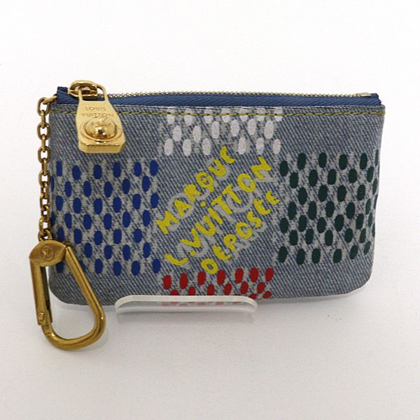 ルイヴィトン Louis Vuitton ポシェットクレ キーケース N00188 ブルー系 【中古】Sランク