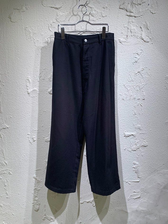 MAISON MARGIELA 20AW ウールフランネル スラックス 44 ブラック