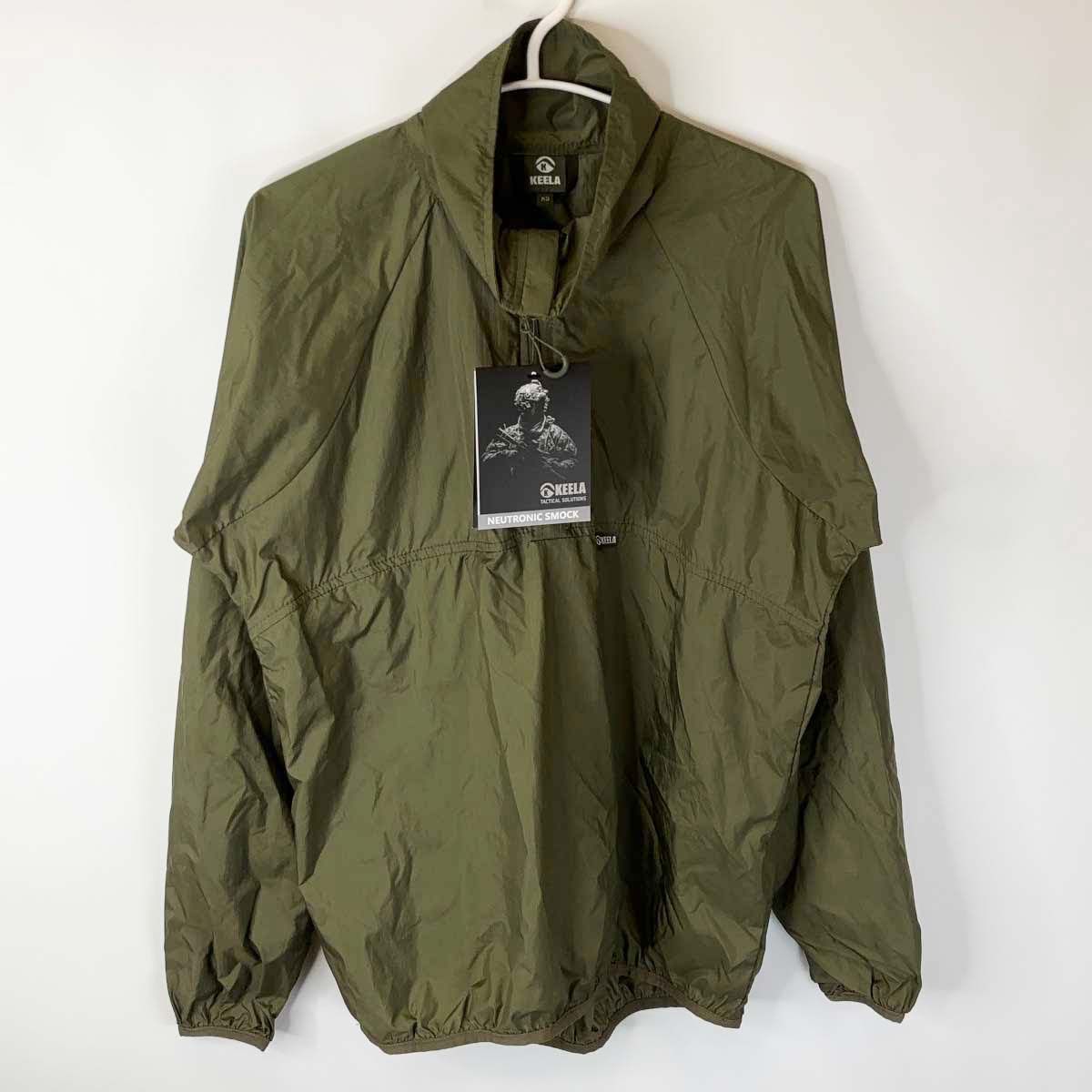 【未使用】KEELA キーラ NEUTRONIC JACKET ニュートロニックジャケット XS カーキ メンズ プルオーバー アウトドアウェア