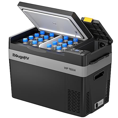 【真空断熱パネル採用】BougeRV 車載冷蔵庫 29L CR Pro VIPタイプ -22℃?10℃ 急速冷凍 ポータブル冷蔵庫 【バッテリー別売り、内蔵可能】コンプレッサー式 車載冷蔵冷凍庫 3WAY電源対応 DC12V/24V AC10 e0abf6e7