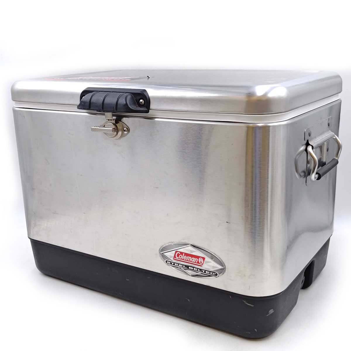 コールマン 51L 54QT スチールベルトクーラーボックス シルバー 3000001343 Coleman