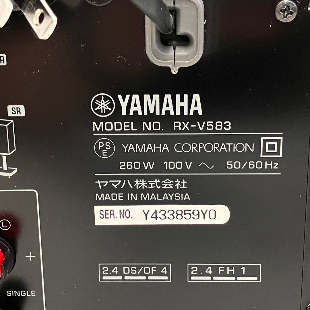 YAMAHA ヤマハ RX-V583 AVレシーバー アンプ 音響機器 中古 Z11322589