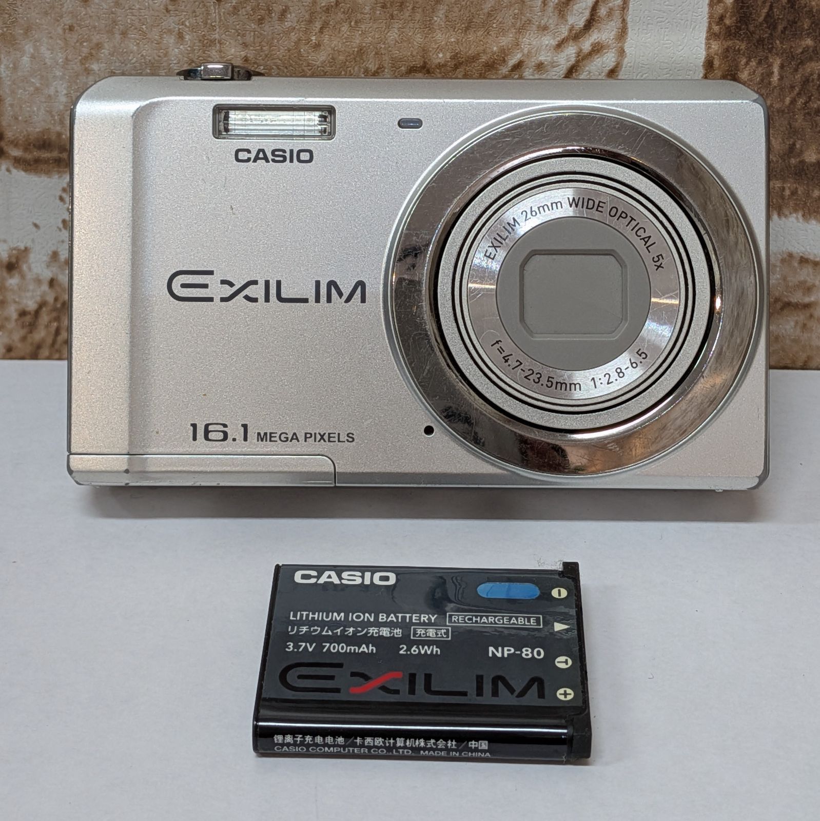ジャンク品】CASIO EXILIM EX-ZS6 シルバー デジタルカメラ