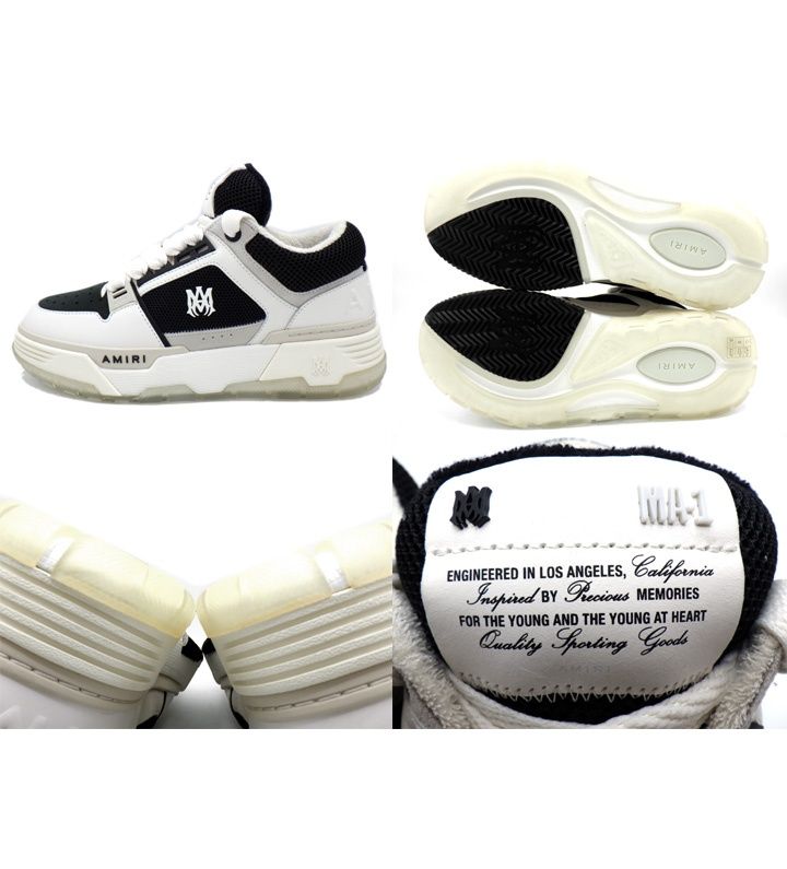 アミリ AMIRI 【 MA 1 AMFOSR1097 087 】 アラバスター メッシュ スニーカー　51556