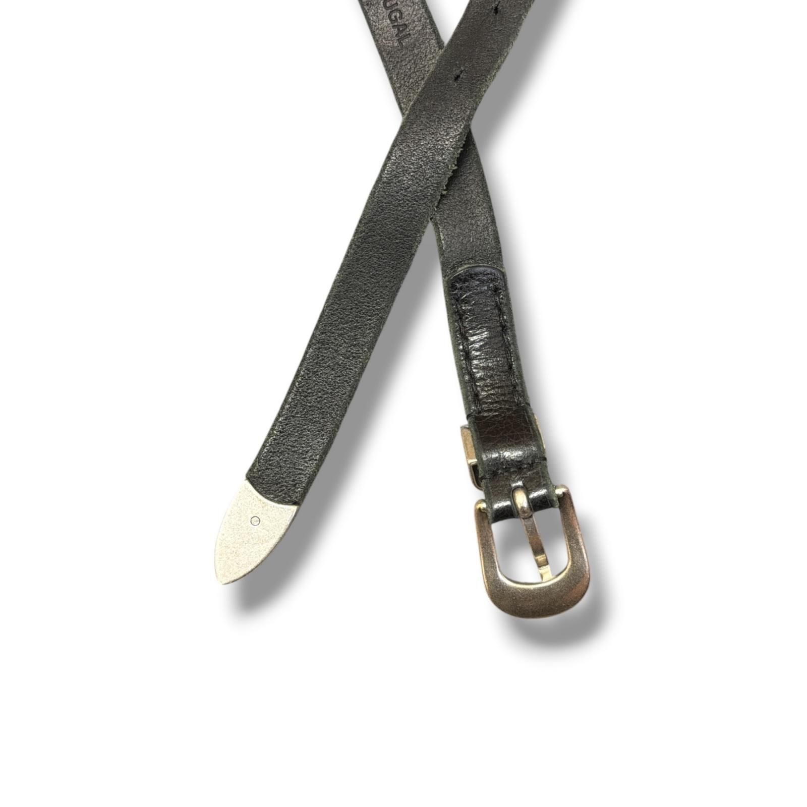 参考上代43000円 未使用 Our Legacy 2CM BELT 2CMベルト レザー アワー