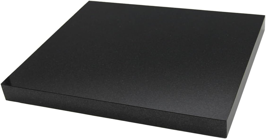 STクラフト エンペラーブラック オーディオボード 35x30x2.5cm 天然石 スピーカー台 インシュレーター 高硬度 高比重 音質向上