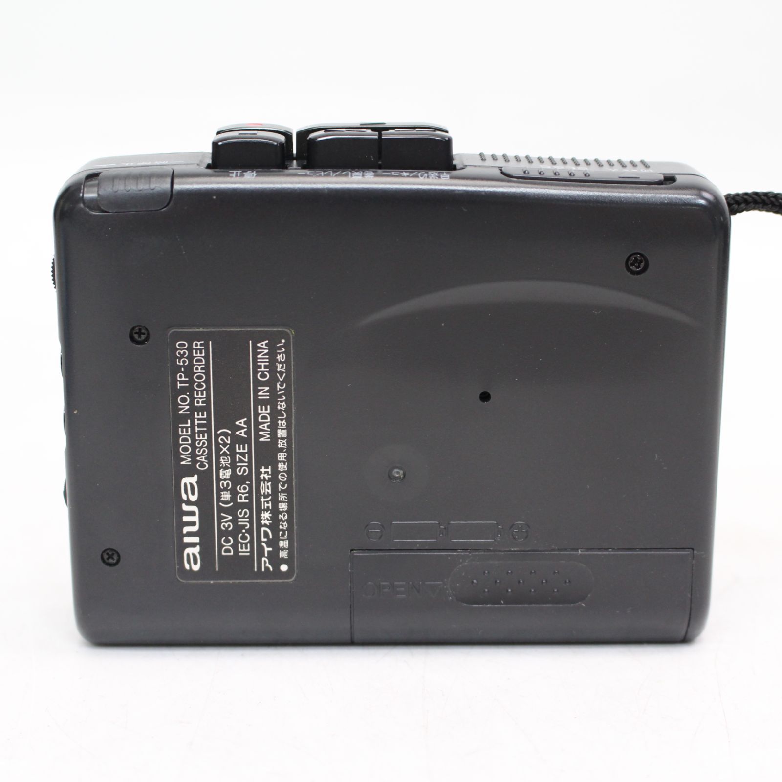 818)aiwa カセットテープレコーダー 自動録音機能 SLSS搭載 TP-530