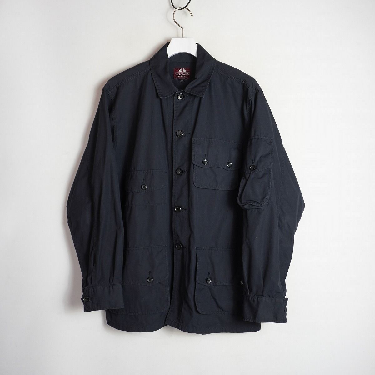 WORKERS ワーカーズ W&G JACKET ホワイト ハンター ハンティング サファリ ジャケット ブルゾン マチ付 フラップ ポケット 紺 4132Q♪ 11,928円