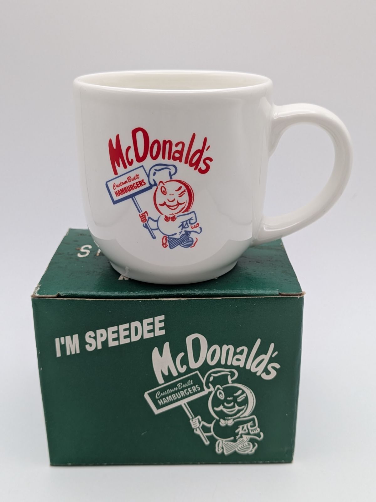 マクドナルド SPEEDEE MUG 初代キャラ 箱付き マグカップ【AK60