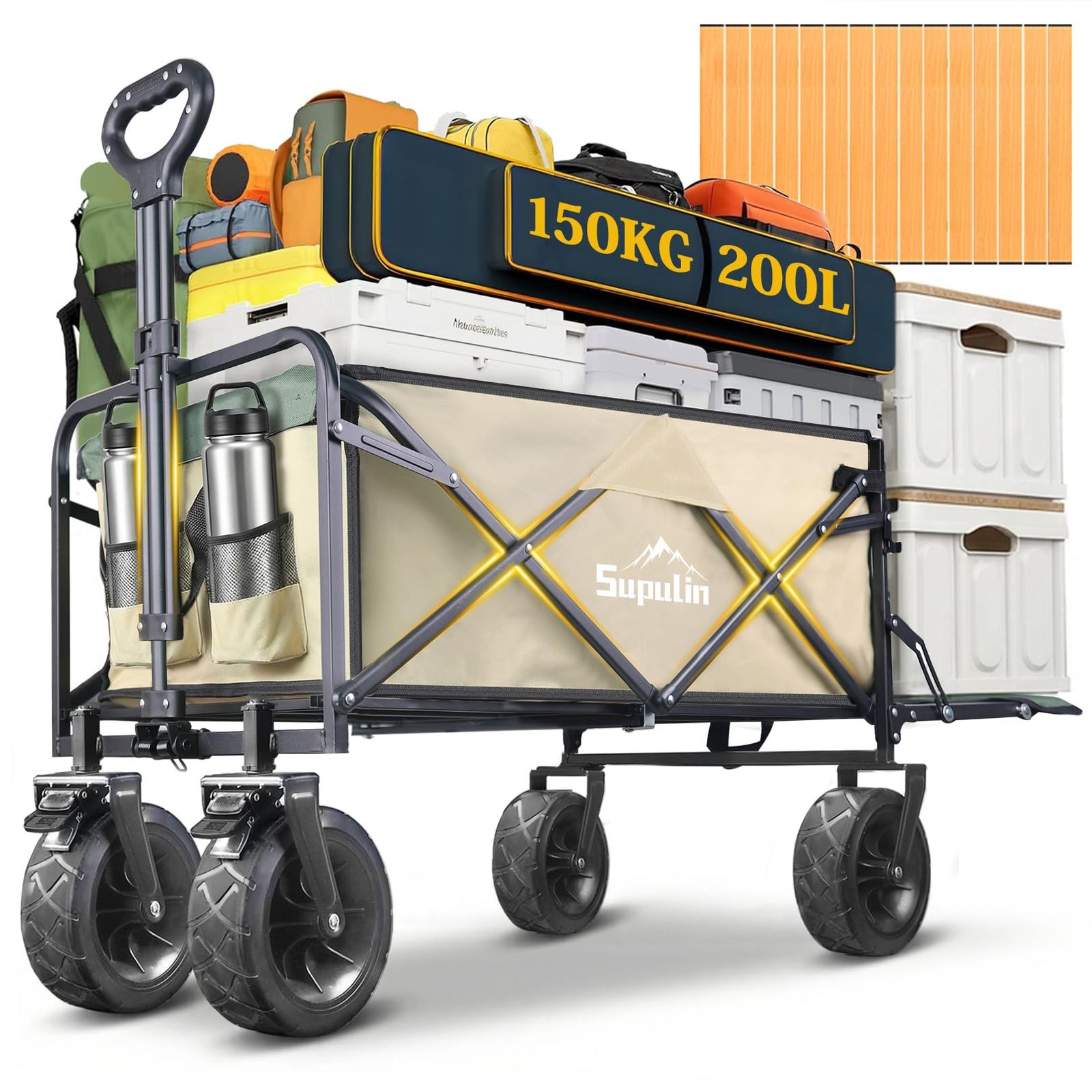 後ろ開け キャリーワゴン 長物対応 2WAY テーブル付き【大容量200L・耐 