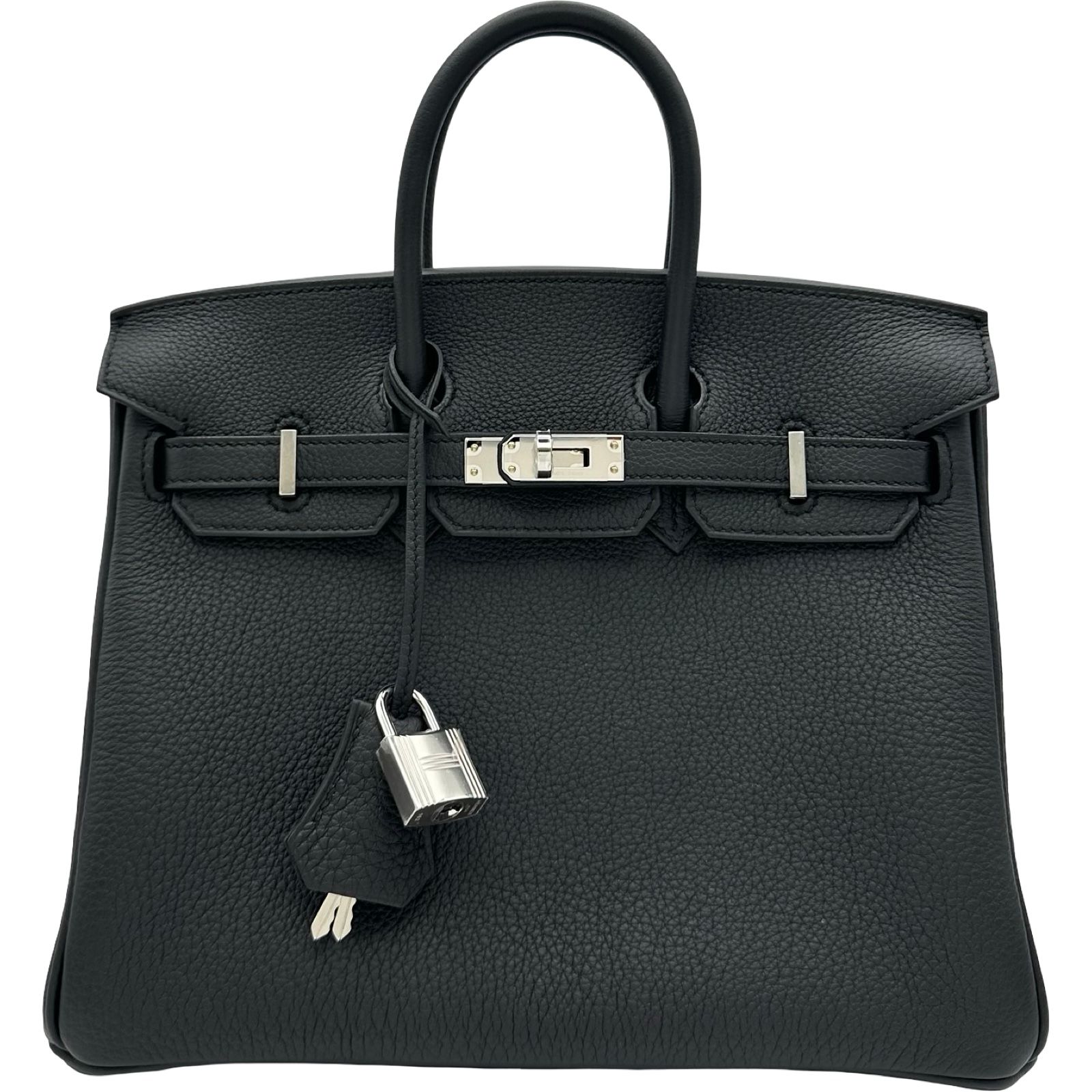 エルメス HERMES バーキン25 G刻印 ブラック シルバー金具 トゴ レディース ハンドバッグ