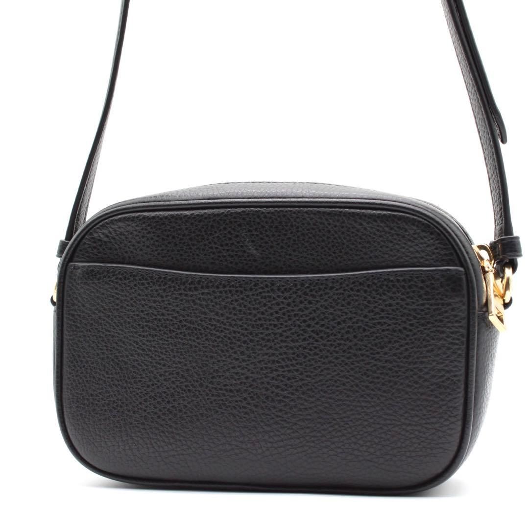 COACH ミニジェイミー レザー ショルダーバッグ ブラック 斜め掛け 