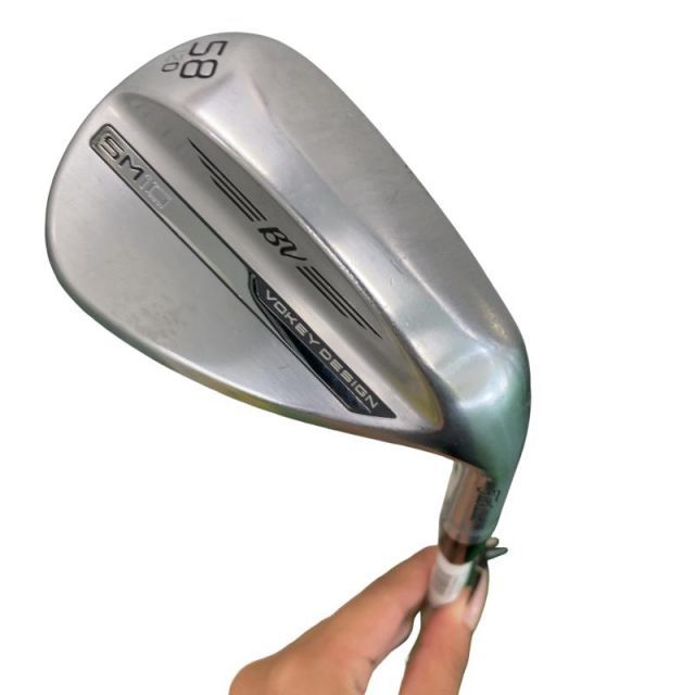 【中古】 タイトリスト VOKEY SPIN MILLED SM10 ツアークロム 58°/12°D ウェッジ WG BV 105 (フレックスその他) メンズ 男性用 右利き 右用 Cランク ゴルフクラブ