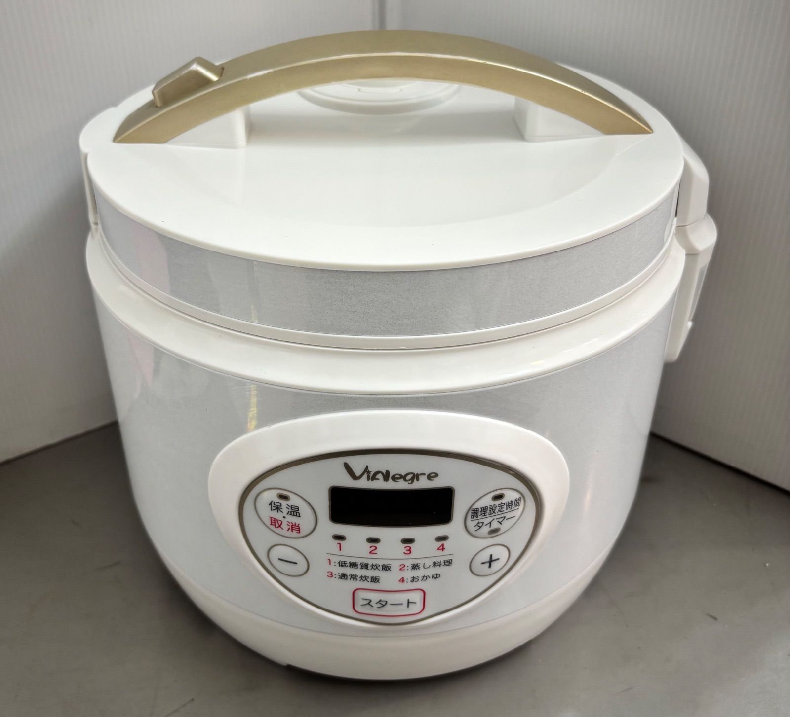 ◇ViAlegre 糖質カット炊飯器 5合 VI-RCL3A-WT - メルカリ