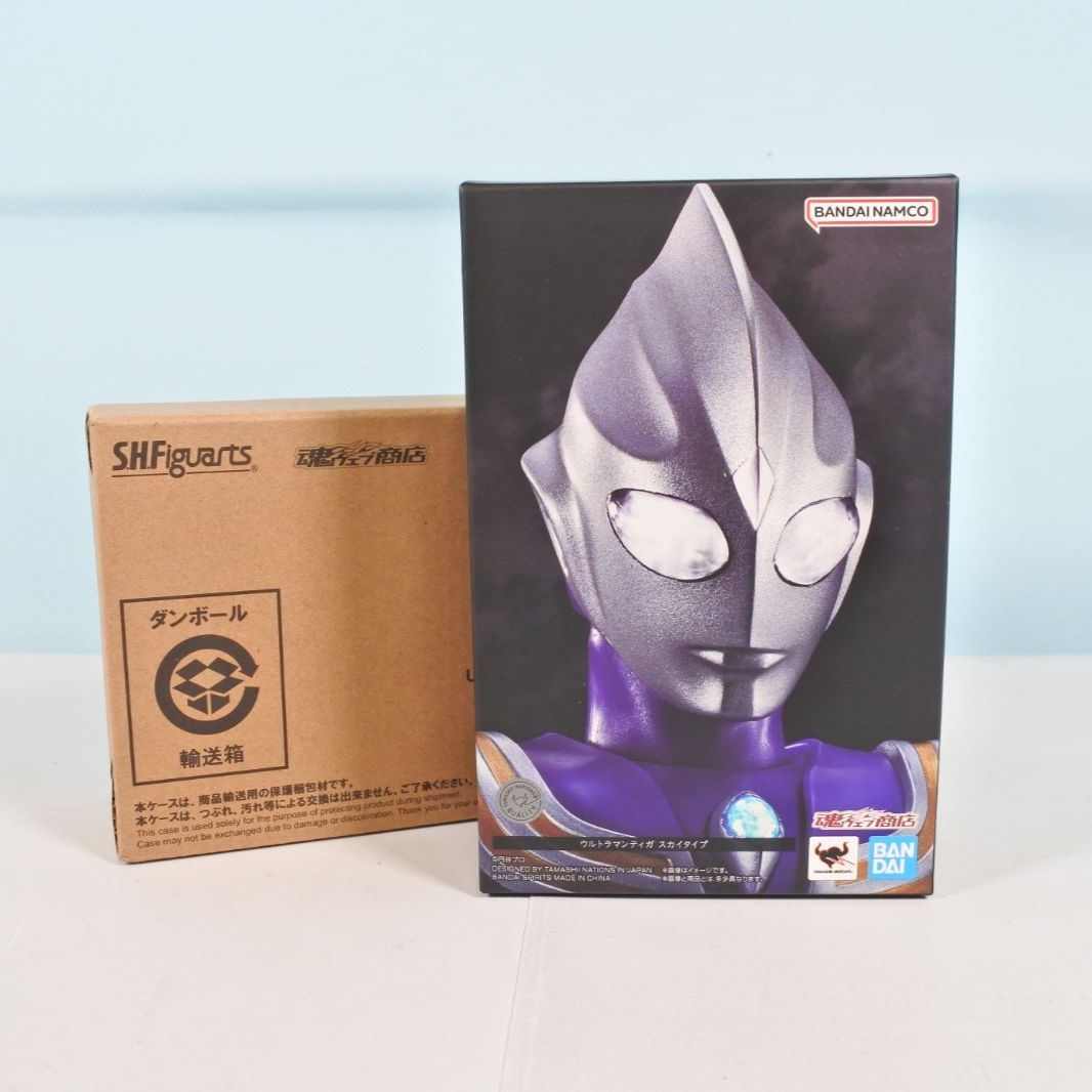 [大清水44-3-0709fc]中古品 BANDAI SPIRITS S.H.Figuarts 真骨彫製法 ウルトラマンティガ スカイタイプ