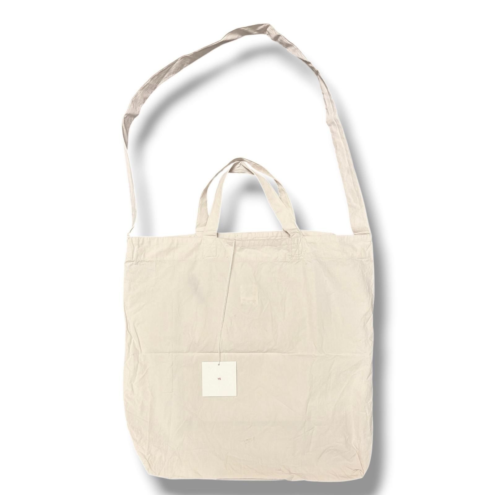 参考上代16500円 未使用 YOKO SAKAMOTO RESEARCHER BAG リサーチャーバッグ ショルダーバッグ トートバッグ ヨーコサカモト YS-TOTE-BAG-CTS エクリュ F （4381M）