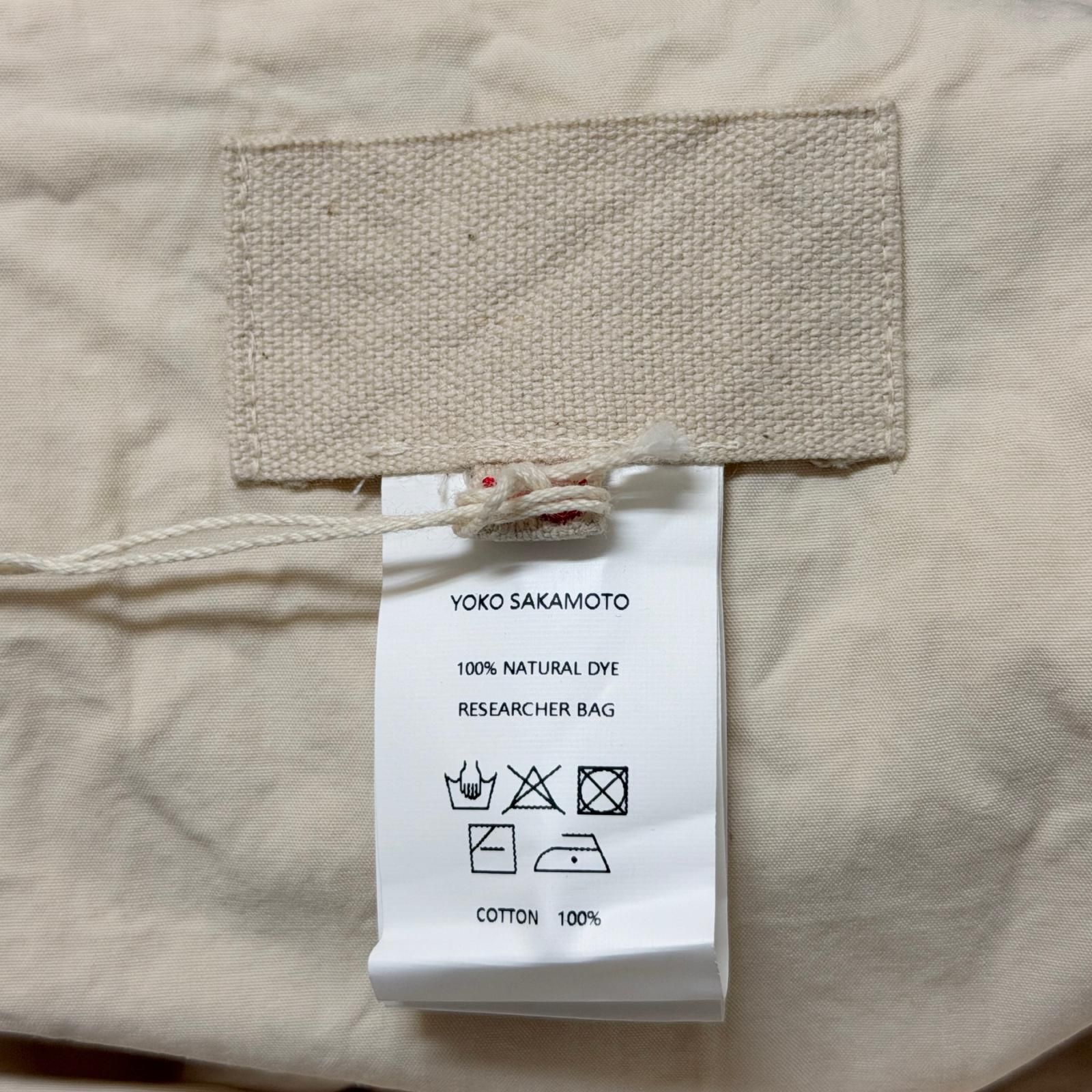 参考上代16500円 未使用 YOKO SAKAMOTO RESEARCHER BAG リサーチャー