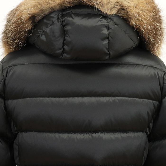 MONCLER モンクレール ファーフード ロングダウンジャケット サイズ 0