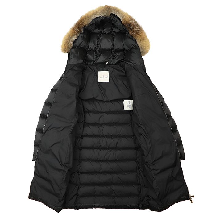 MONCLER モンクレール ファーフード ロングダウンジャケット サイズ 0
