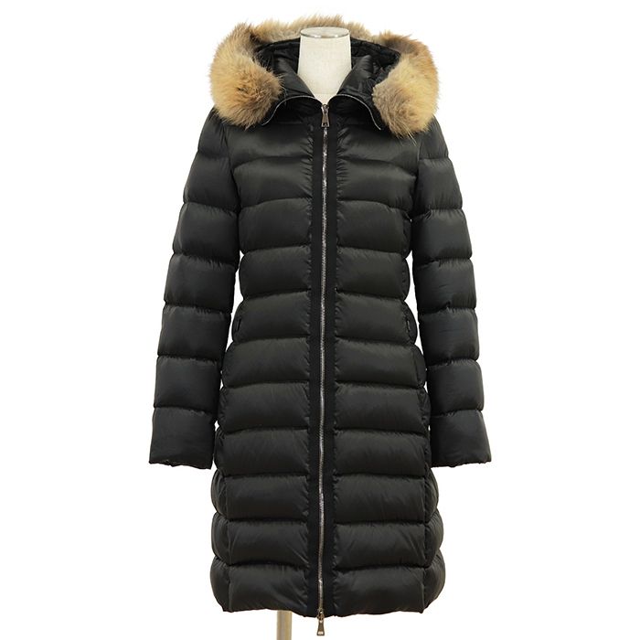 MONCLER モンクレール ファーフード ロングダウンジャケット サイズ 0