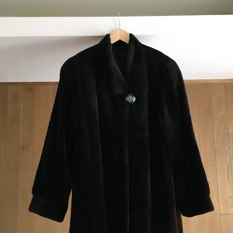 【良品】AMRICAN FUR AWARDS/シェアードミンク/ロングコート 美品 4つ星 AMERICAN FUR AWARDSアメリカンファーアワード シェアード