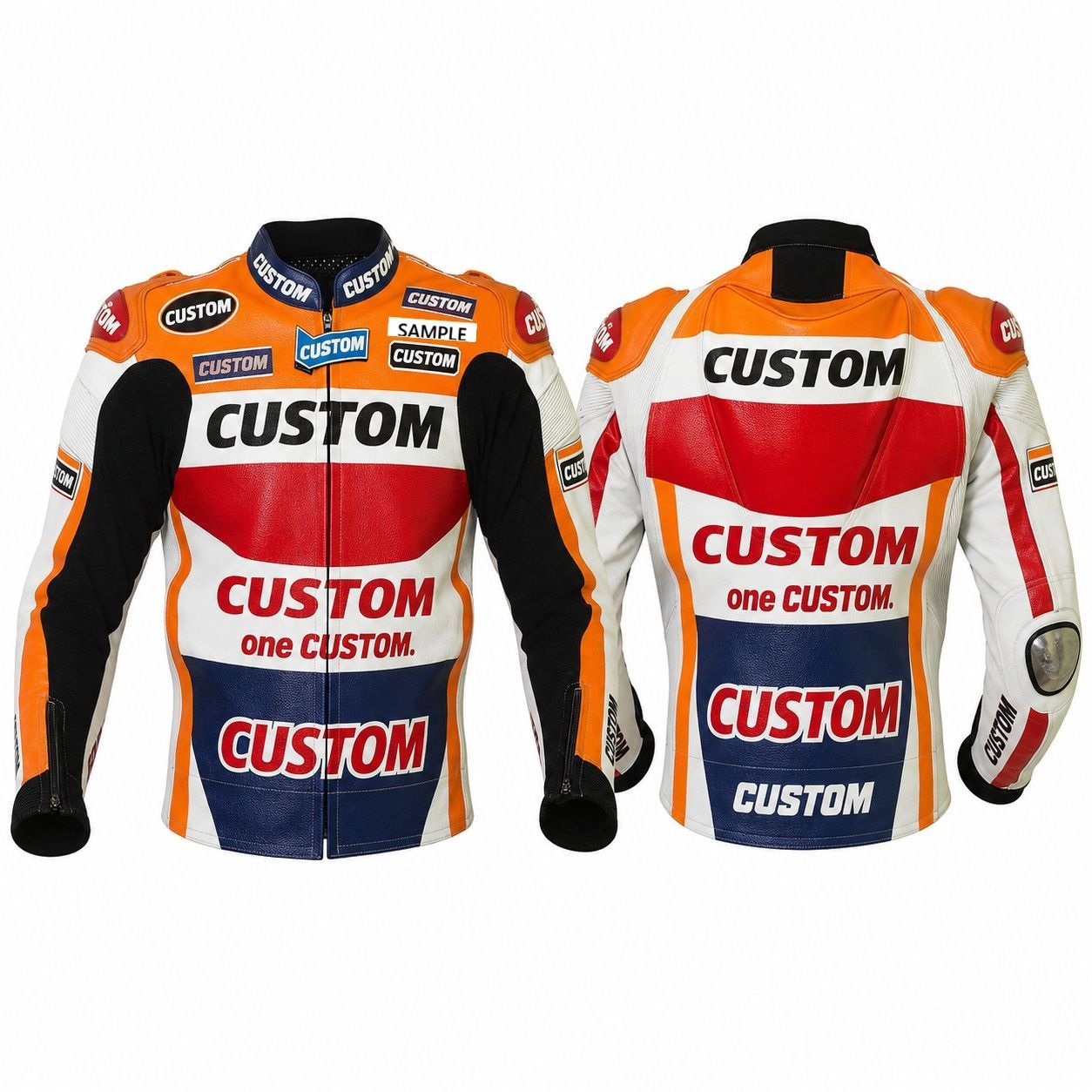 マルク・マルケス　2015年モデル　 MOTOGP　レーシングレザージャケット　本革 レプリカ オーダーメイド ロゴ・デザイン変更無料 サイズ各種 送料無料 ★発送予定日: 8月30日 32,370円