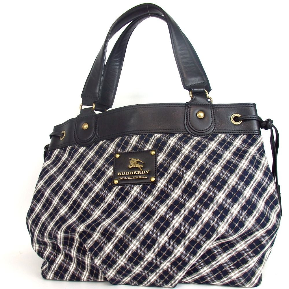 BURBERRY BLUE LABEL バーバリーブルーレーベル チェック トートバッグ