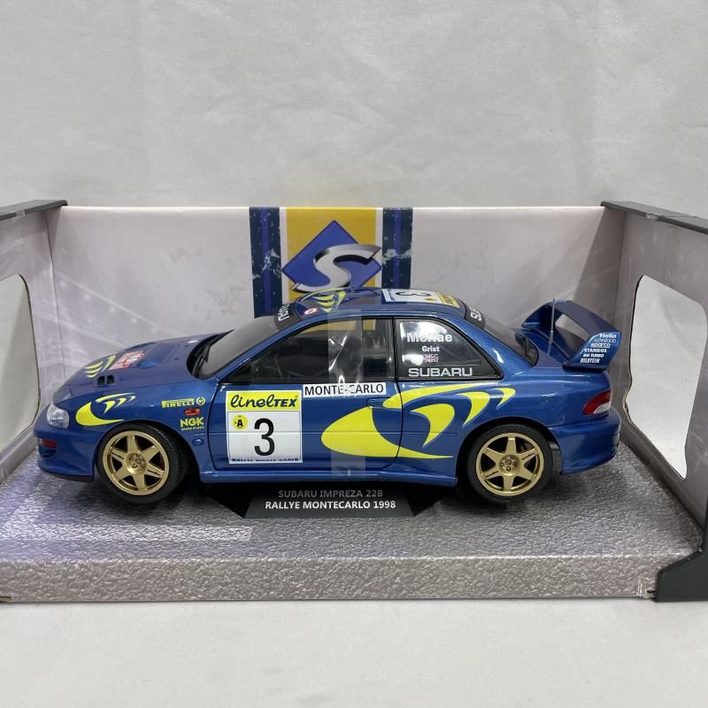 【中古】開封)京商 1/18 ソリド スバル インプレッサ 22B モンテカルロラリー 1998[79]